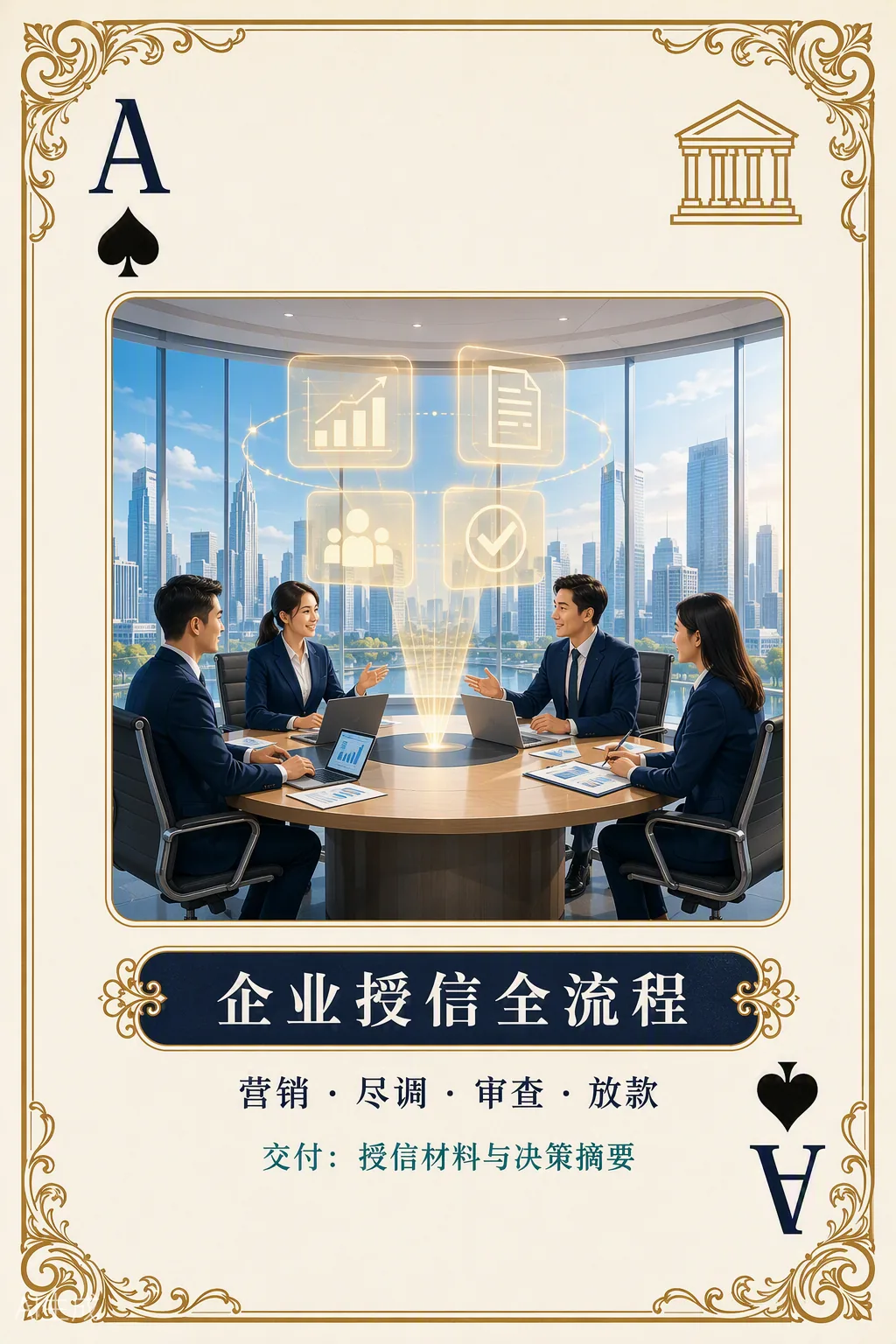 银行 · 黑桃A 企业授信全流程