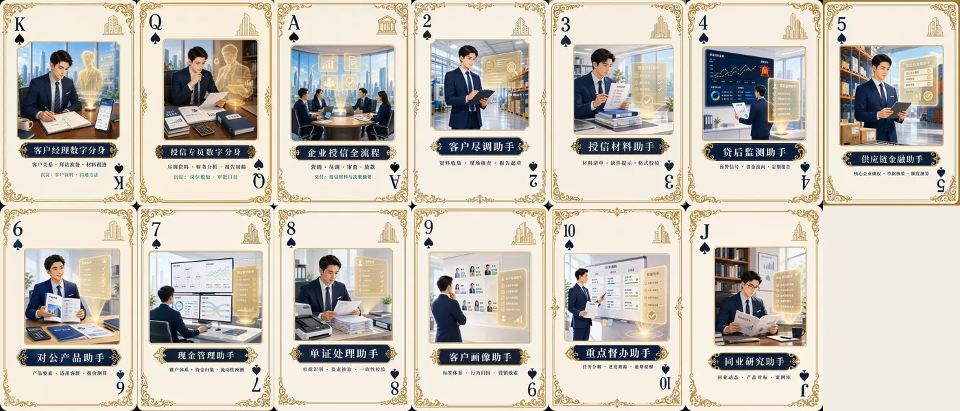 银行 · 黑桃 13 张总览