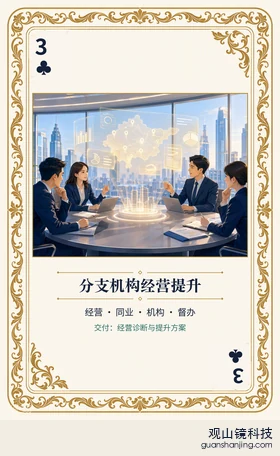 银行 Agent 图鉴扑克 ♣3 分支机构经营提升 牌面