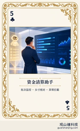 银行 Agent 图鉴扑克 ♣5 资金清算助手 牌面
