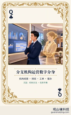 银行 Agent 图鉴扑克 ♣Q 分支机构运营数字分身 牌面