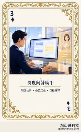 银行 Agent 图鉴扑克 ♦3 制度问答助手 牌面