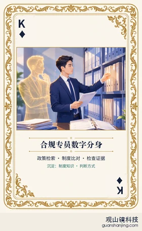 银行 Agent 图鉴扑克 ♦K 合规专员数字分身 牌面
