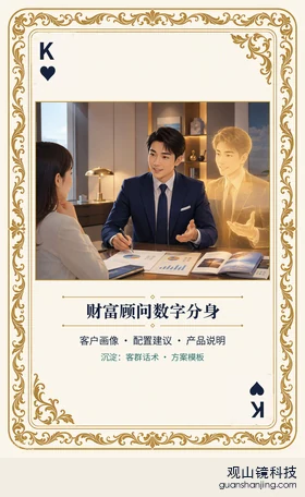 银行 Agent 图鉴扑克 ♥K 财富顾问数字分身 牌面
