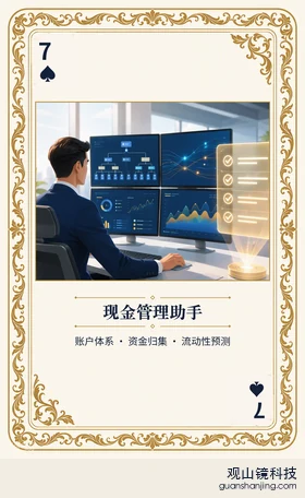 银行 Agent 图鉴扑克 ♠7 现金管理助手 牌面