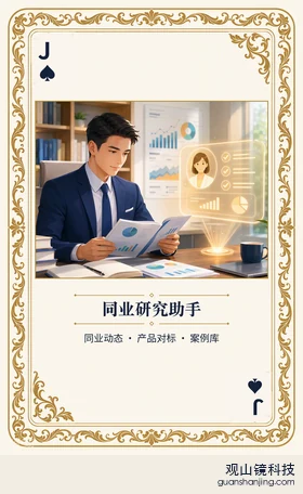 银行 Agent 图鉴扑克 ♠J 同业研究助手 牌面