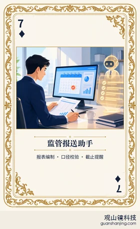 基金 Agent 图鉴扑克 ♦7 监管报送助手 牌面