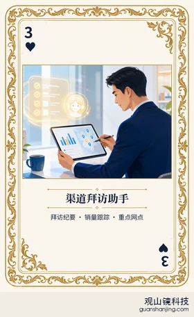 基金 Agent 图鉴扑克 ♥3 渠道拜访助手 牌面