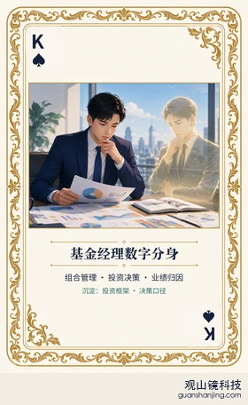 基金 Agent 图鉴扑克 ♠K 基金经理数字分身 牌面
