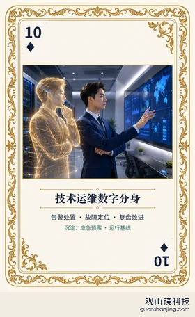期货 Agent 图鉴扑克 ♦10 技术运维数字分身 牌面
