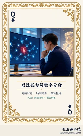 期货 Agent 图鉴扑克 ♦Q 反洗钱专员数字分身 牌面
