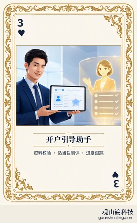 期货 Agent 图鉴扑克 ♥3 开户引导助手 牌面