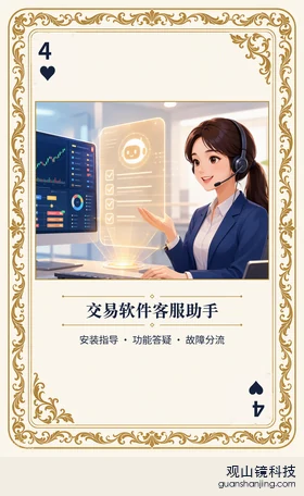 期货 Agent 图鉴扑克 ♥4 交易软件客服助手 牌面