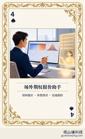 期货 Agent 图鉴扑克 ♠4 场外期权报价助手 牌面