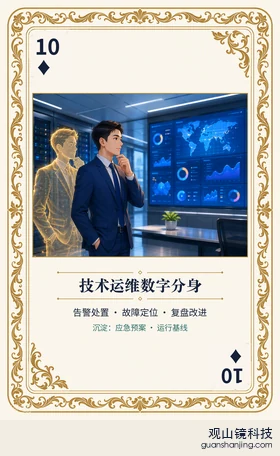 证券 Agent 图鉴扑克 ♦10 技术运维数字分身 牌面