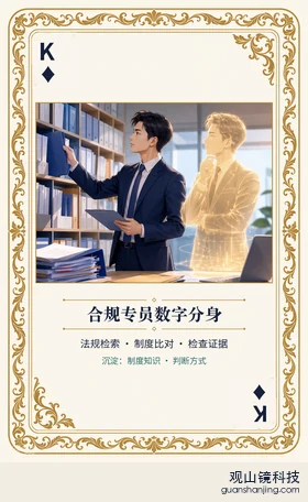 证券 Agent 图鉴扑克 ♦K 合规专员数字分身 牌面