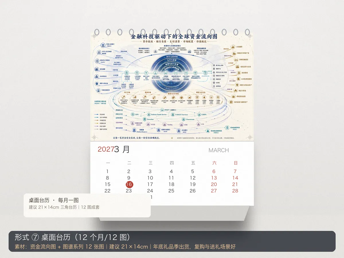 桌面台历（12 图成套）