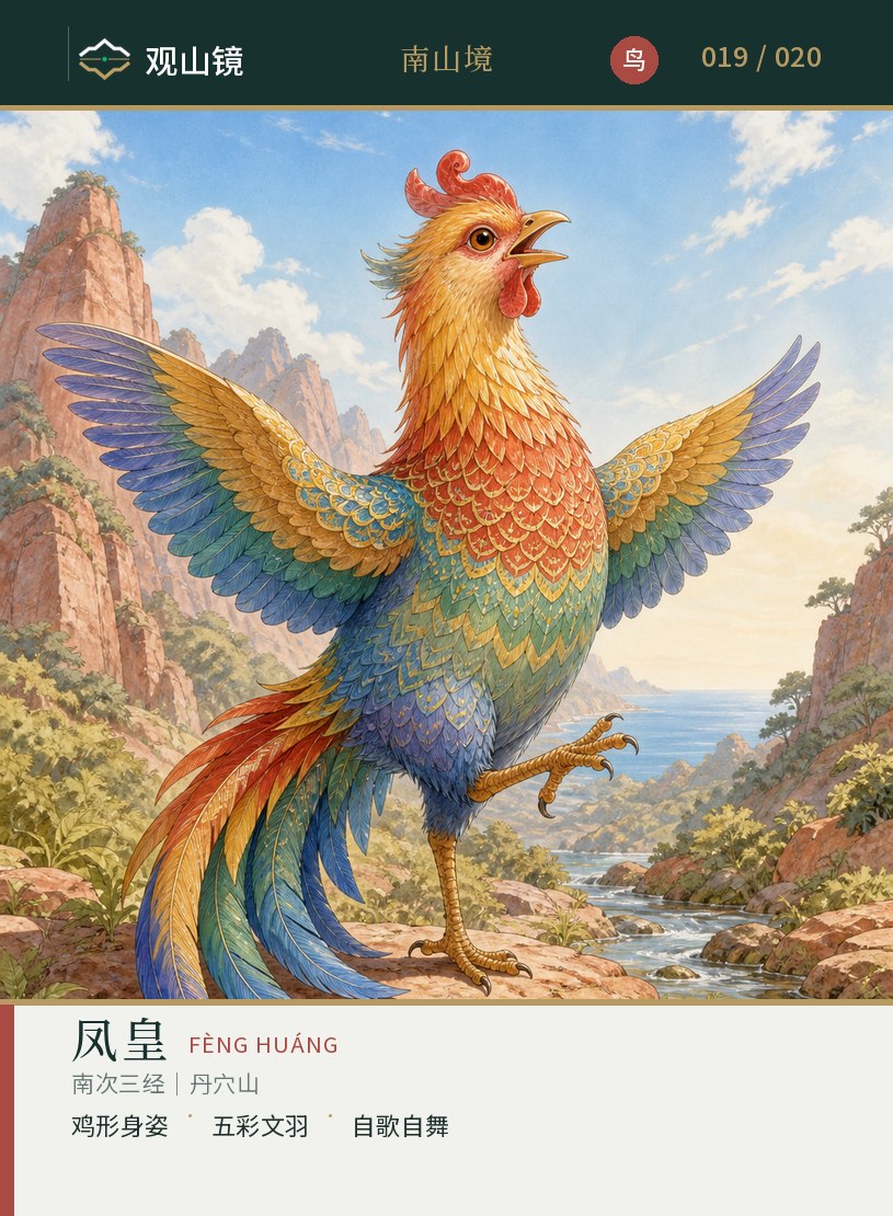 山海观察课凤皇卡牌样张